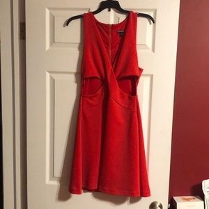 Express red party dress size 10